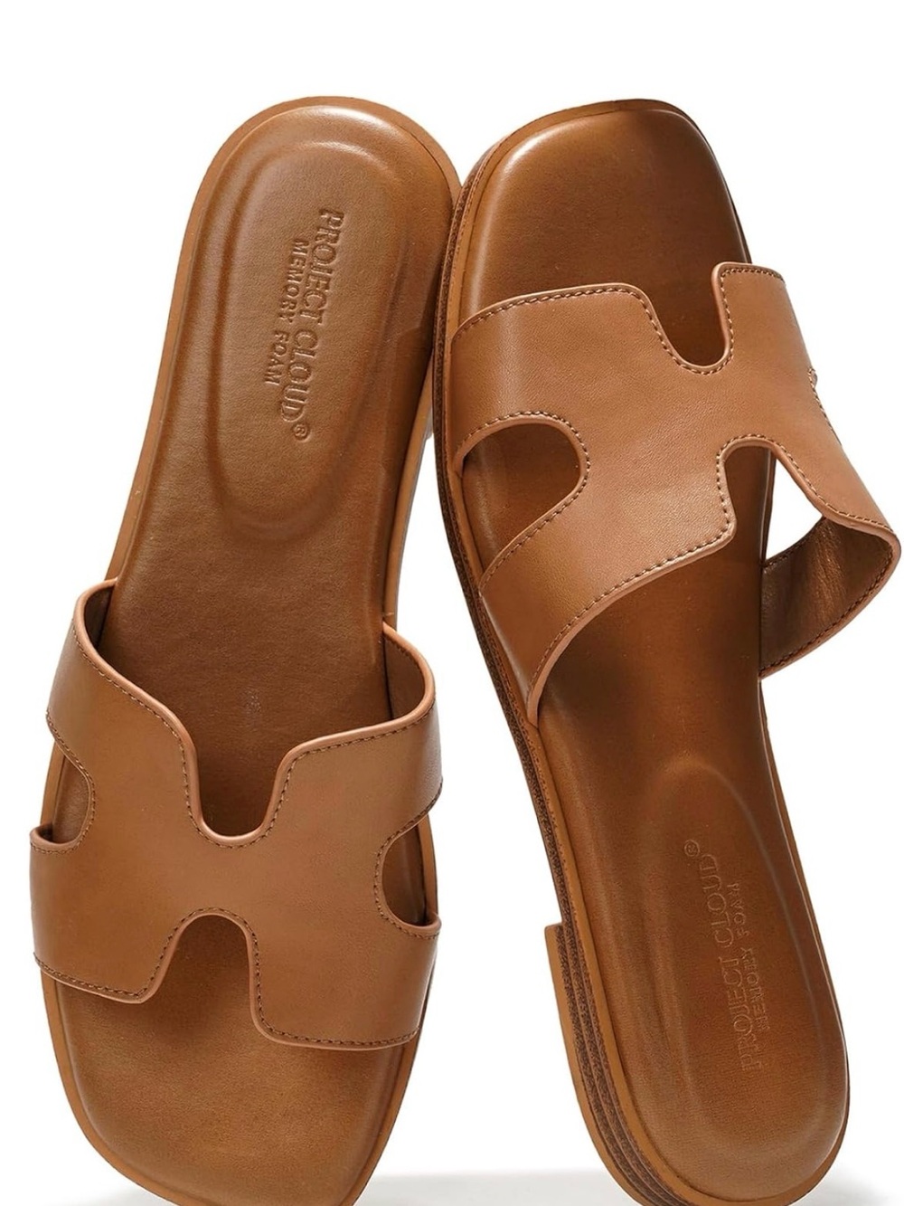 Women's Project Cloud Tan Slide Sandals